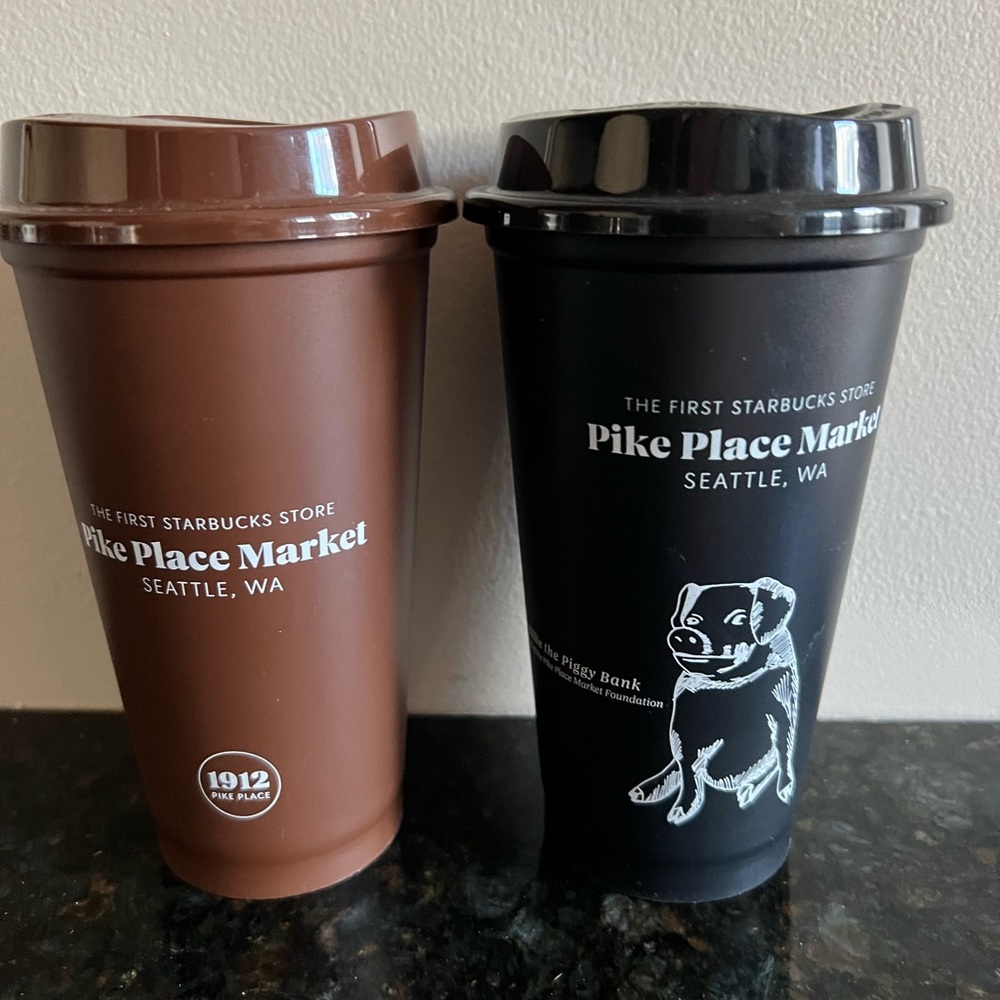 NEW- Original First Starbucks Pike Place Reusable Hot Cup